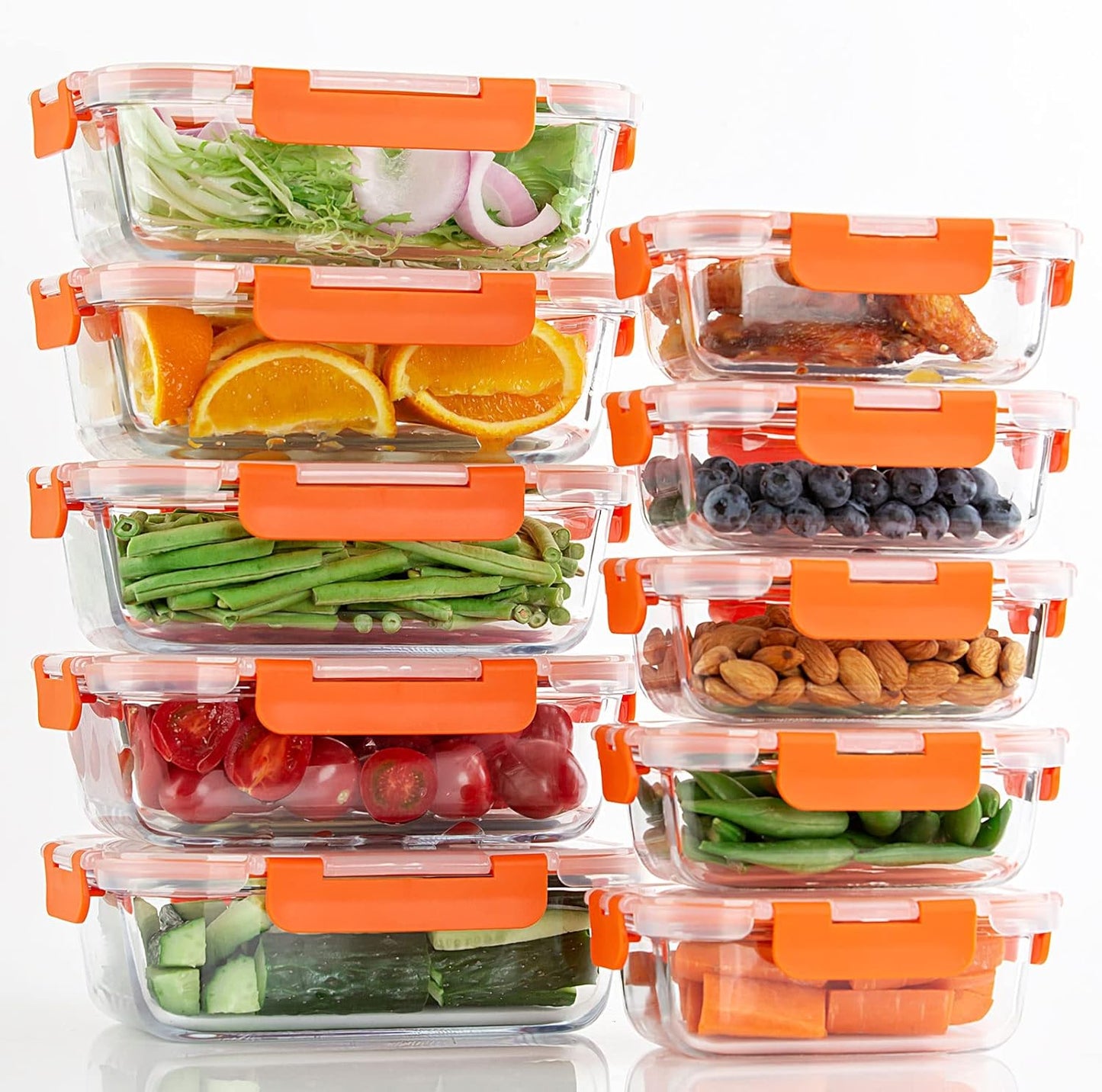 Divided Snack Box with Lid and Handle - Perfect for Candy, Fruit, and Snacks on the Go